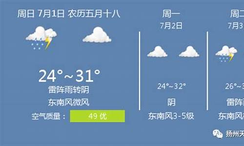 扬州三十天天气预报告_扬州三十天天气预报